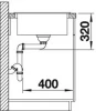 Blanco spoelbak Zia XL 6 S manueel opbouw wit 517571