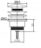 Blusani Click afvoerplug 1.1/4 RVS-look BC73101 tekening