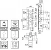 Zazzeri Z316 inbouw thermostaatkraan met 2 stopkranen volledig RVS 1208857132