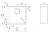 Reginox Texas R10 buitenradius 40 x 40 middel RVS spoelbak B09T2LLU06GDS.10